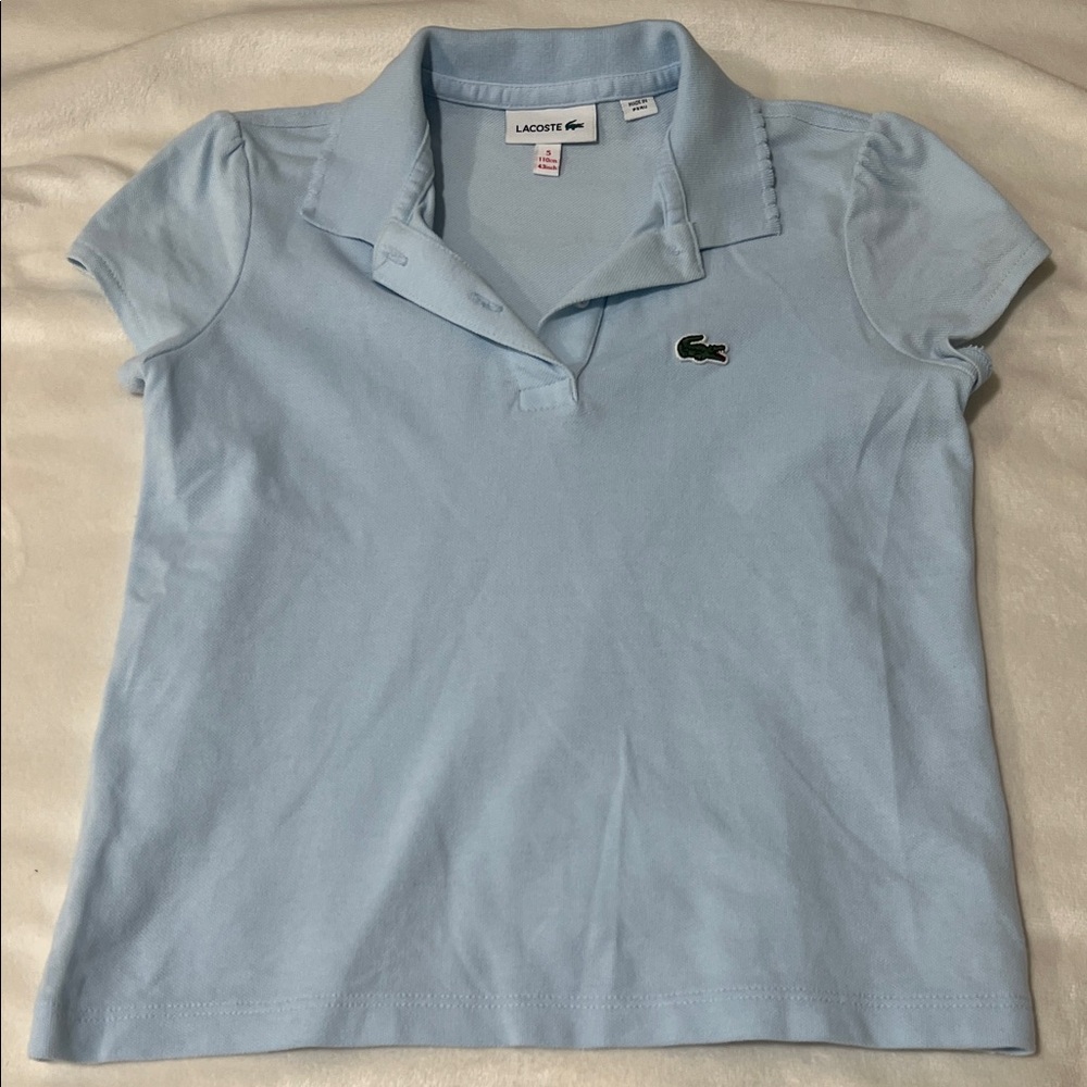 Lacoste Kids Light Blue Polo Shirt